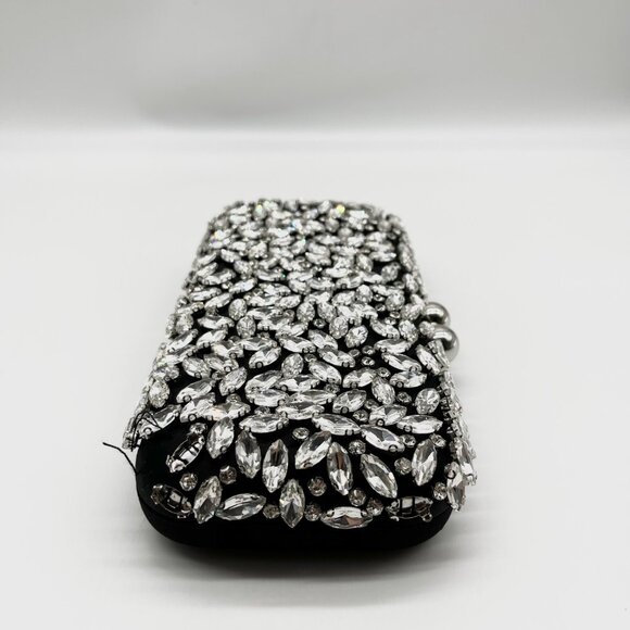 I.N.C. International Concepts Black East West Embellished Minaudiere Convertible